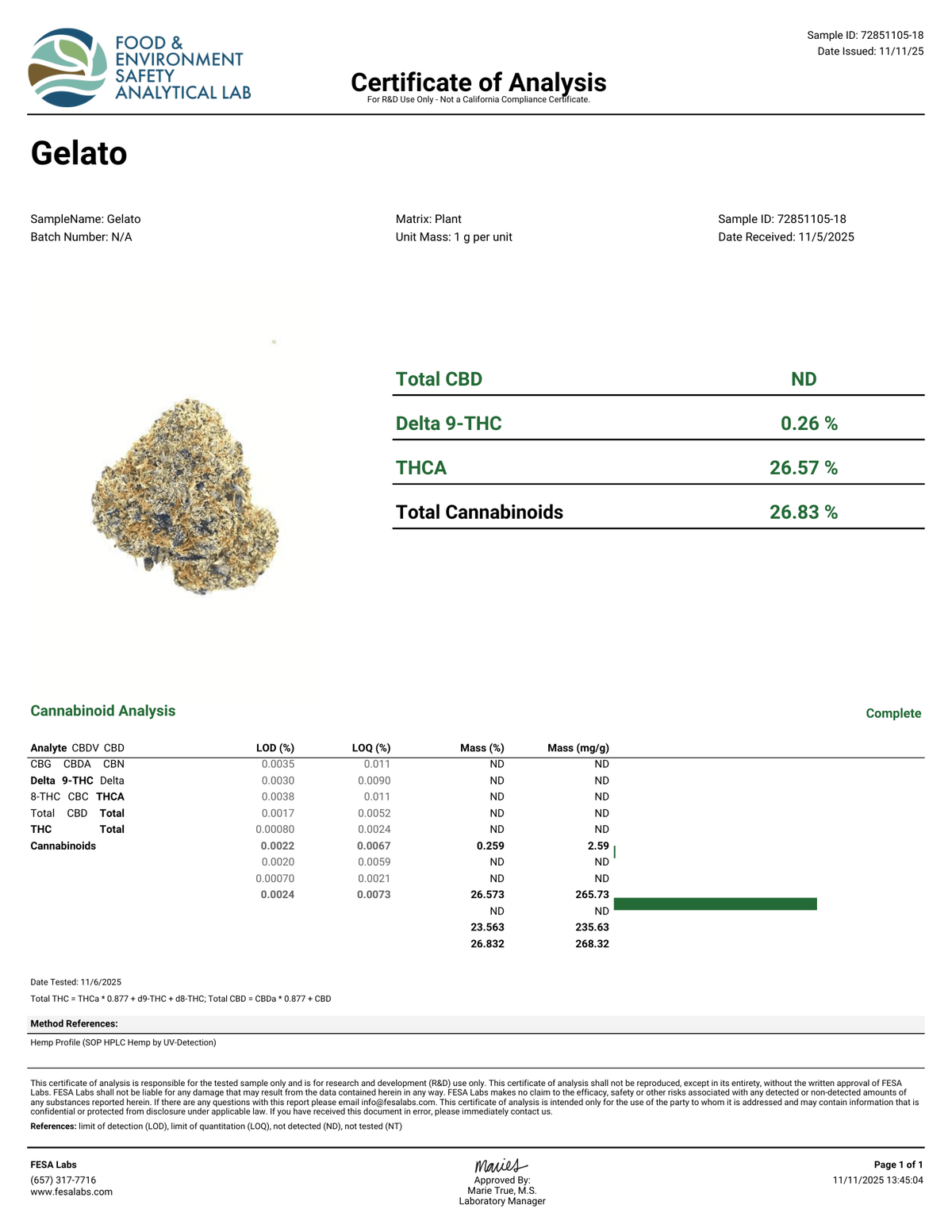 💎Gelato - Diamond Infused Flower